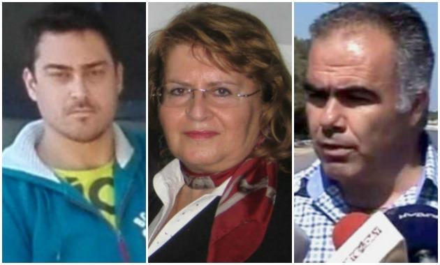 Από αριστερά: Νίκος Παπουτσάκης- Πρόεδρος του επιχειρησιακού σωματείου του ξενοδοχείου «Elounda Breeze» Λένα Νικολοπούλου-Πρόεδρος του συνδικάτου Τάλως στον νομό Λασιθίου, Νίκος Κοκολάκης-Γραμματέας του Συλλόγου Ξενοδοχοϋπαλλήλων του