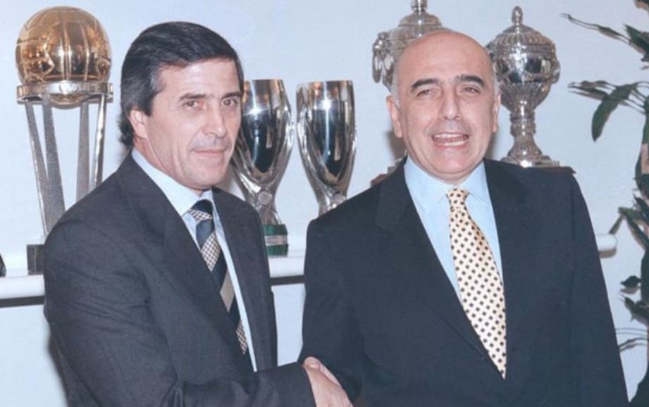 Με τον Galliani στην παρουσίαση από τη Μίλαν.