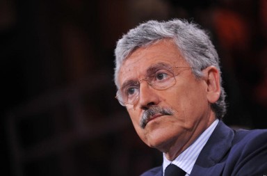 14/06/2011 Roma, trasmissione Ballarò in onda su Rai Tre, nella foto Massimo D'Alema